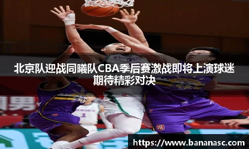 北京队迎战同曦队CBA季后赛激战即将上演球迷期待精彩对决